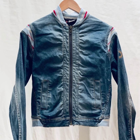 Retro cropped denim GSUS jacket - Picture 1 of 2